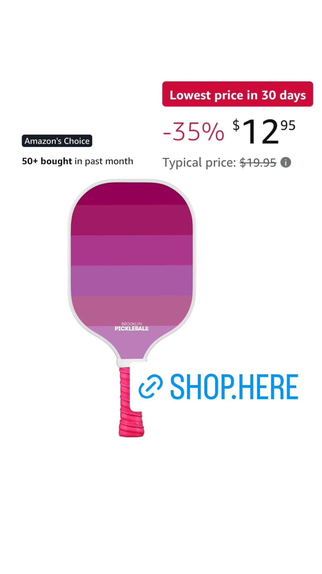 Brooklyn Pickleball Co. | Premium Carbon Fiber Paddle | USAPA Approved | Honeycomb Core | Cushioned Grip | Single Pickle-Ball Racket | 2025 Stylish Pickle Ball Paddles for All Skill Levels